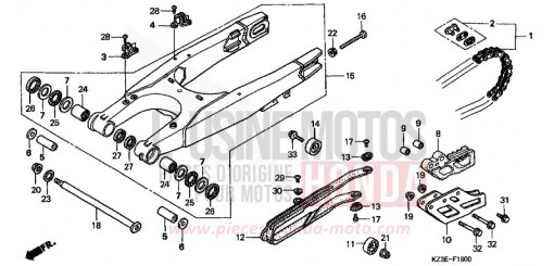 BRAS OSCILLANT CR250R1 de 2001